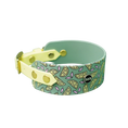 Załaduj obraz do przeglądarki galerii, Obroża dla Charta na sprzączkę, Cytrynki / szałwiowy BURA