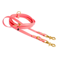Załaduj obraz do przeglądarki galerii, Smycz przepinana multifunkcyjna z Biothane dla psa, koral / Psiutti frutti BURA