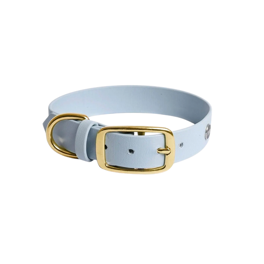Obroża na sprzączkę dla psa, pastelowy niebieski / PUPPY blue BURA