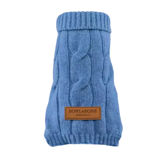 Sweterek dla psa ASPEN niebieski Bowl & Bone