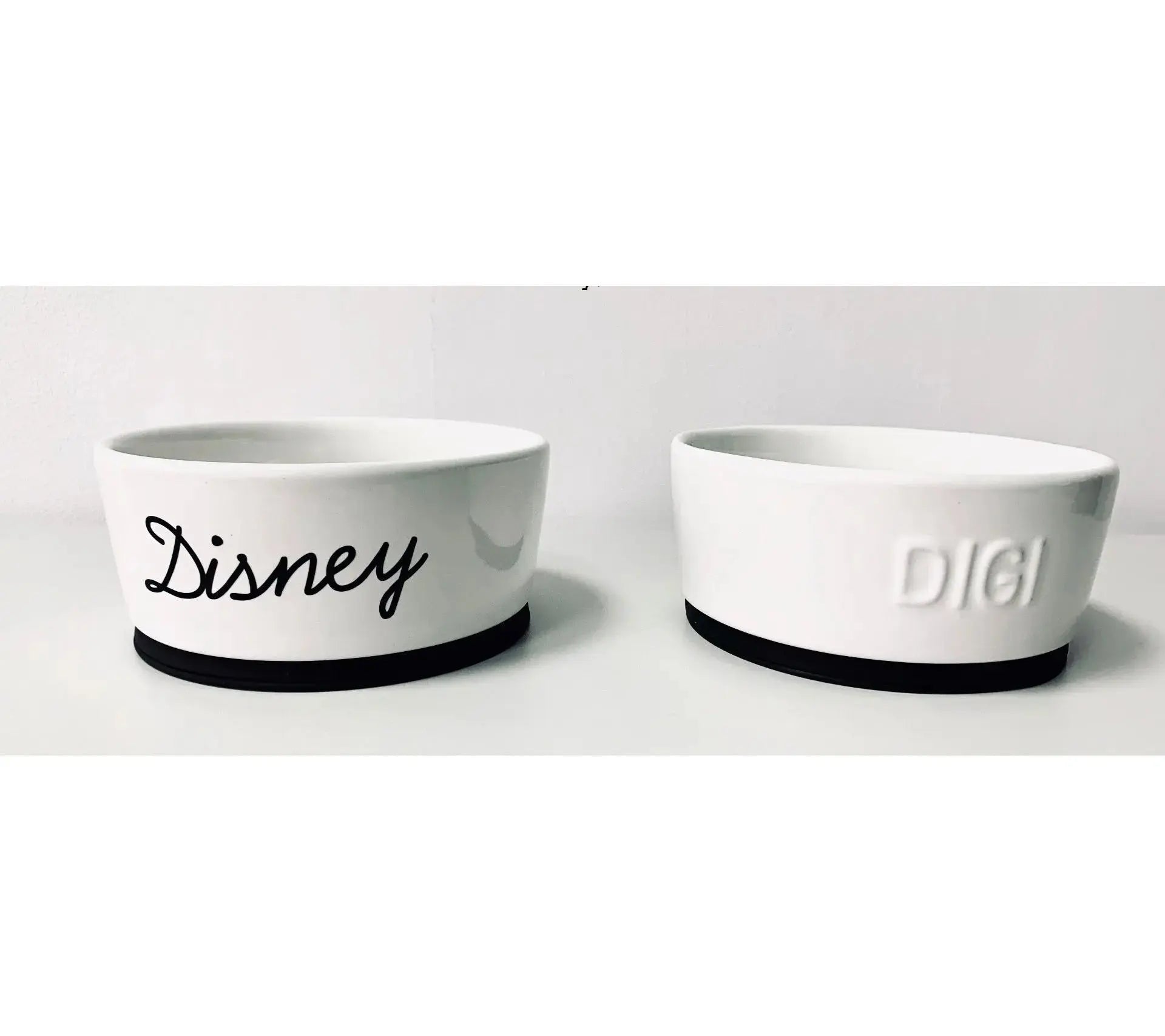 Miska dla psa biała ø18 cm z imieniem psa DOGIDIGI