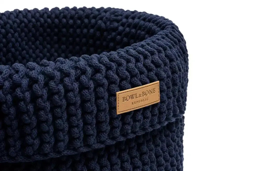 Kosz na zabawki COTTON granatowy Bowl & Bone