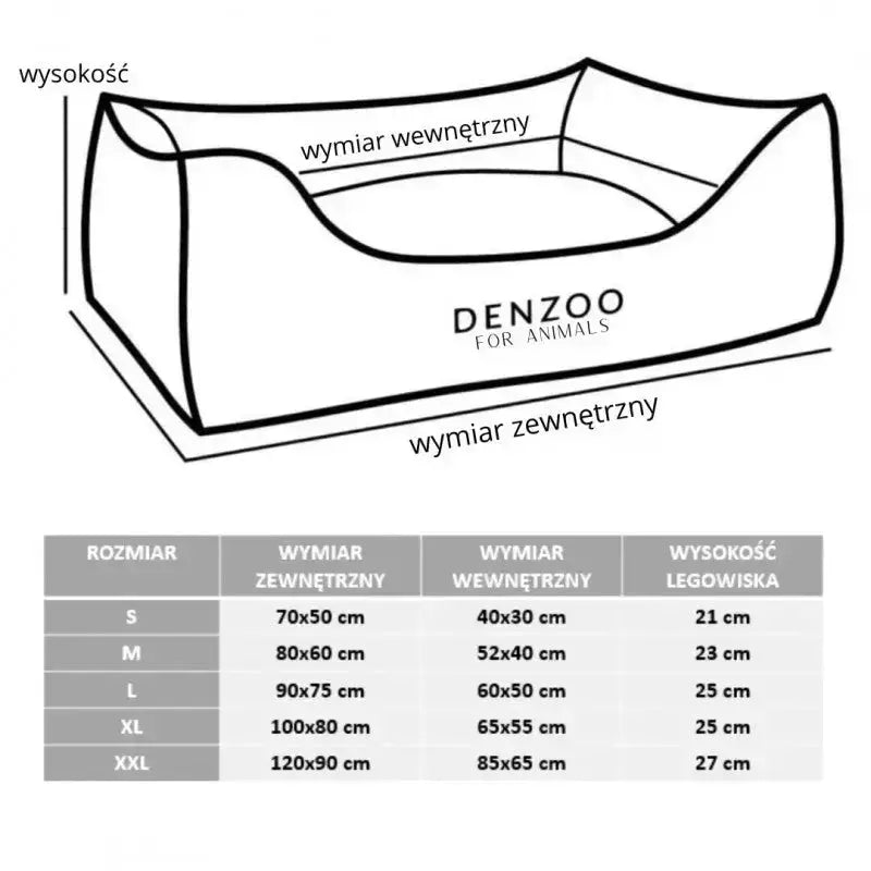 Legowisko premium dla psa i kota ortopedyczne beżowe - BELLUNO BEIGE DENZOO