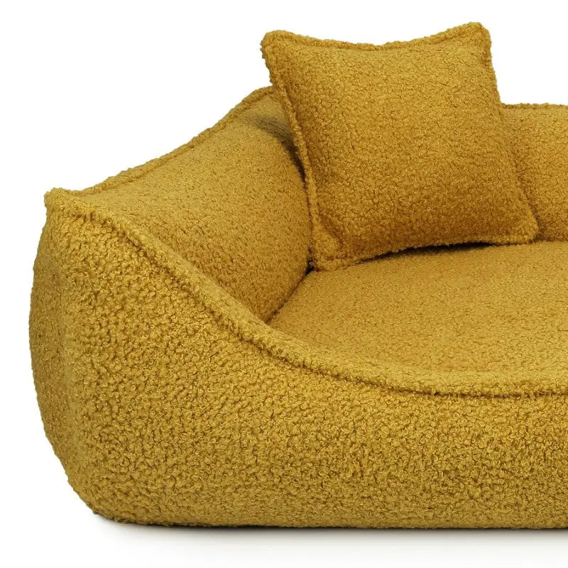 Legowisko premium dla psa i kota ortopedyczne musztardowe - BELLUNO MUSTARD DENZOO