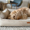 Załaduj obraz do przeglądarki galerii, Legowisko dla psa i kota z materacem ortopedycznym beżowe - ANCONA BEIGE DENZOO