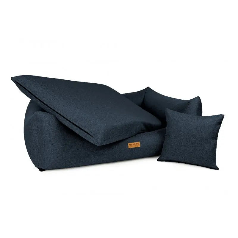 Legowisko dla psa i kota ortopedyczne granatowe - MODENA NAVY BLUE DENZOO
