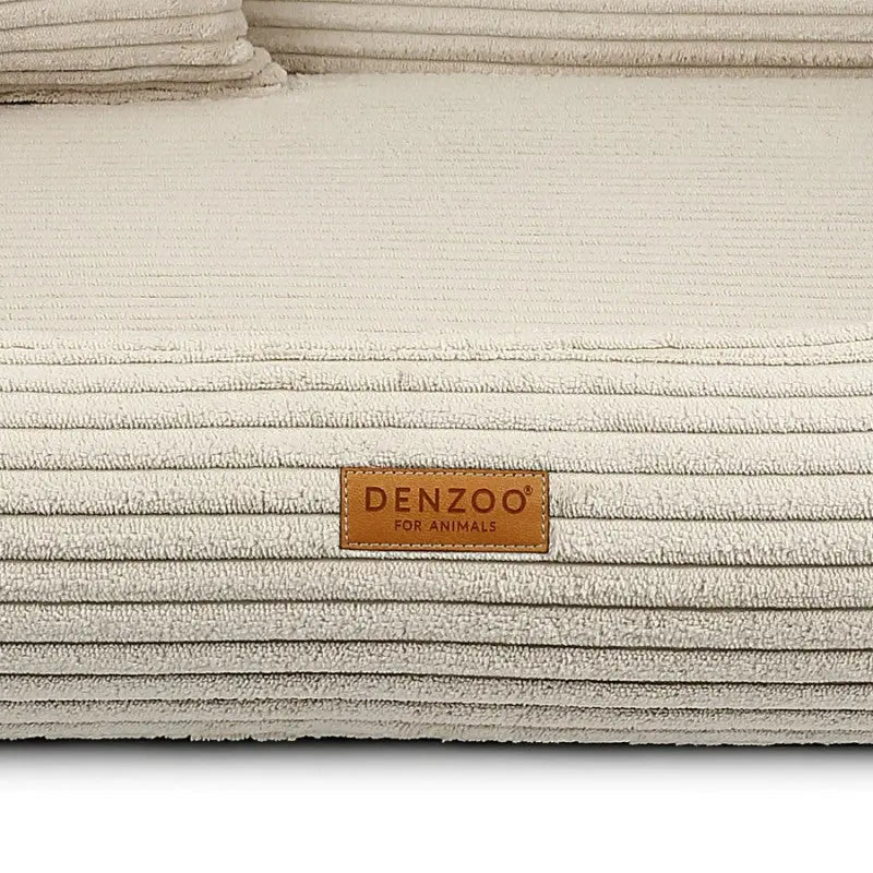 Legowisko dla psa i kota z materacem ortopedycznym beżowe - RIMINI BEIGE DENZOO