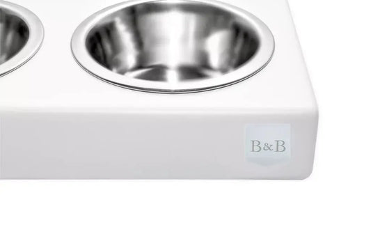 Miska dla psa DUO biała Bowl & Bone