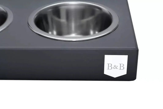 Miska dla psa DUO grafitowa Bowl & Bone