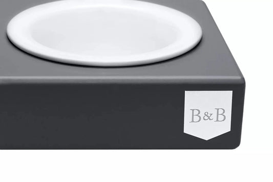 Miska dla psa SOLO CERAMIC grafitowa Bowl & Bone