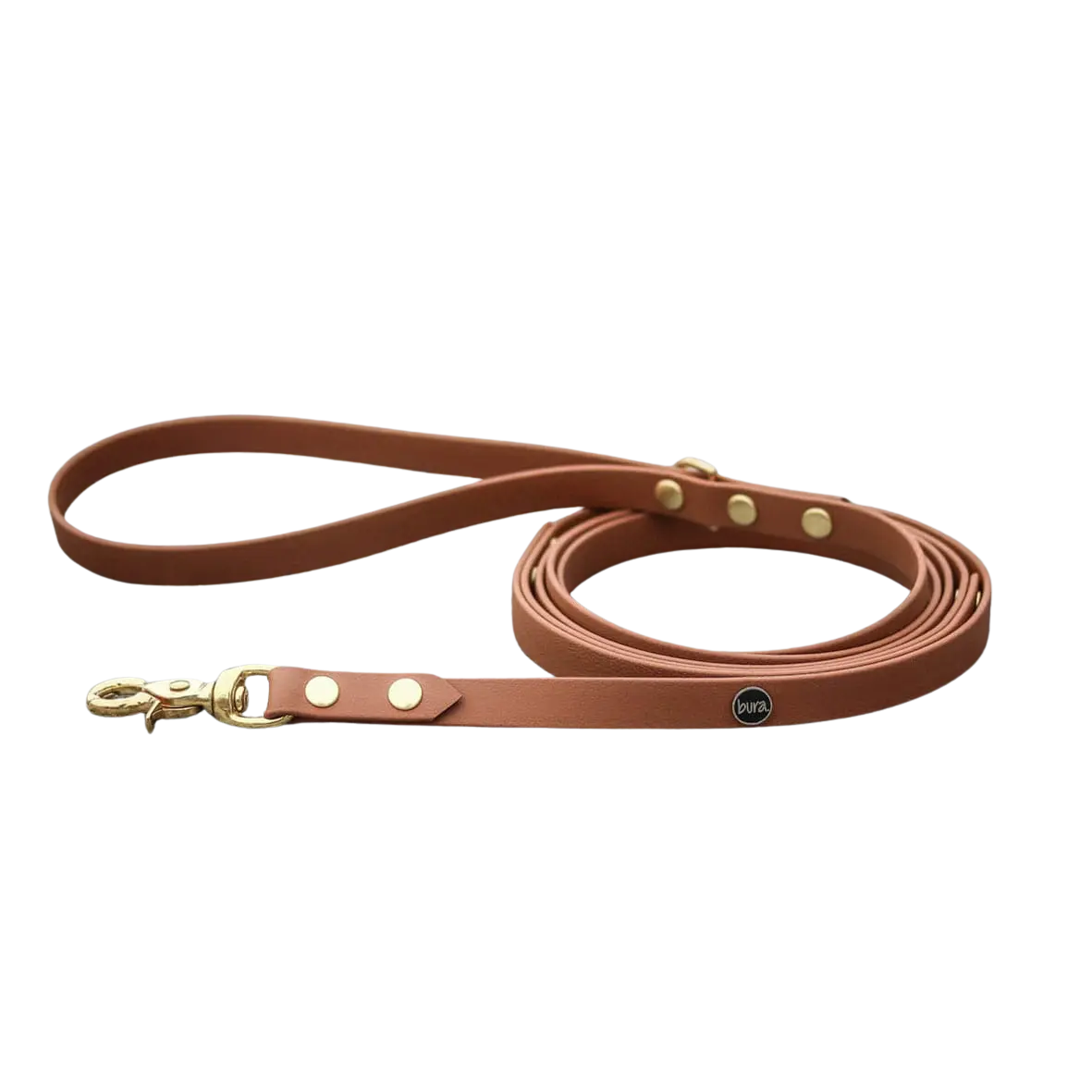 Smycz miejska z Biothane dla psa, jasny brąz / dog on the ROCK BURA