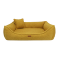 Załaduj obraz do przeglądarki galerii, Legowisko premium dla psa i kota ortopedyczne musztardowe - BELLUNO MUSTARD DENZOO
