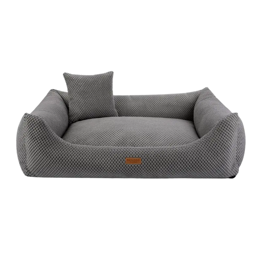 Legowisko dla psa i kota ortopedyczne ciemno szare - PRATO DARK GREY DENZOO