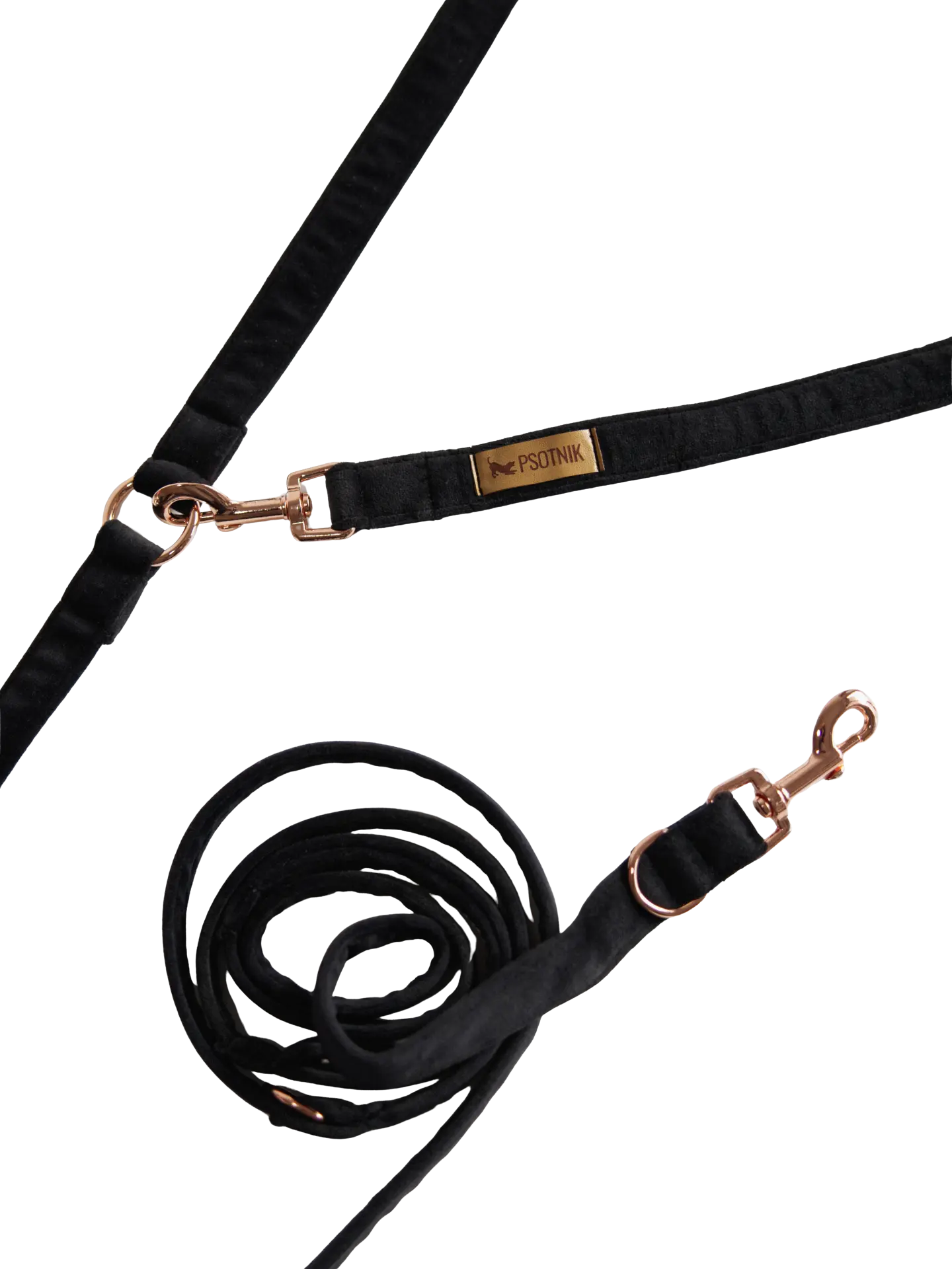 Smycz przepinana Czarny Psotnik Psotnik