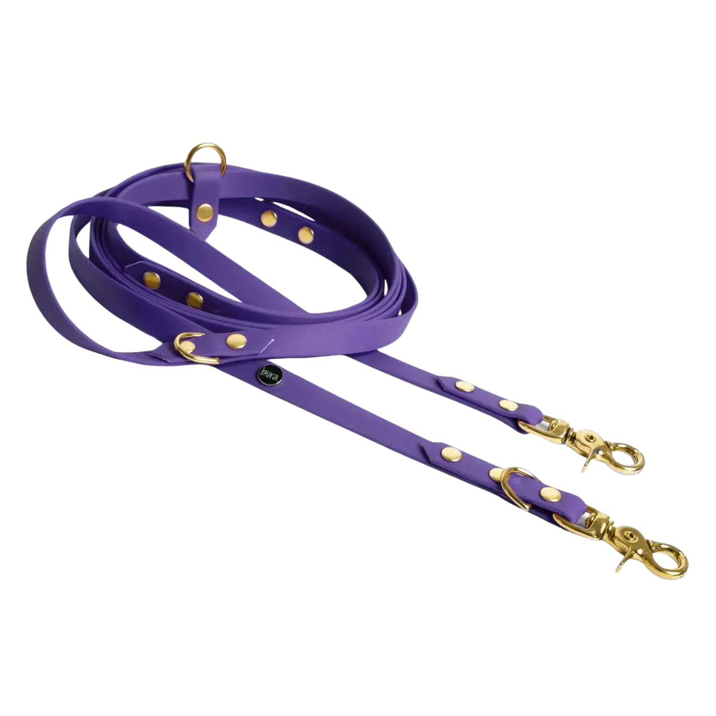 Smycz przepinana multifunkcyjna z Biothane dla psa, fiolet / time to be Unidog! BURA