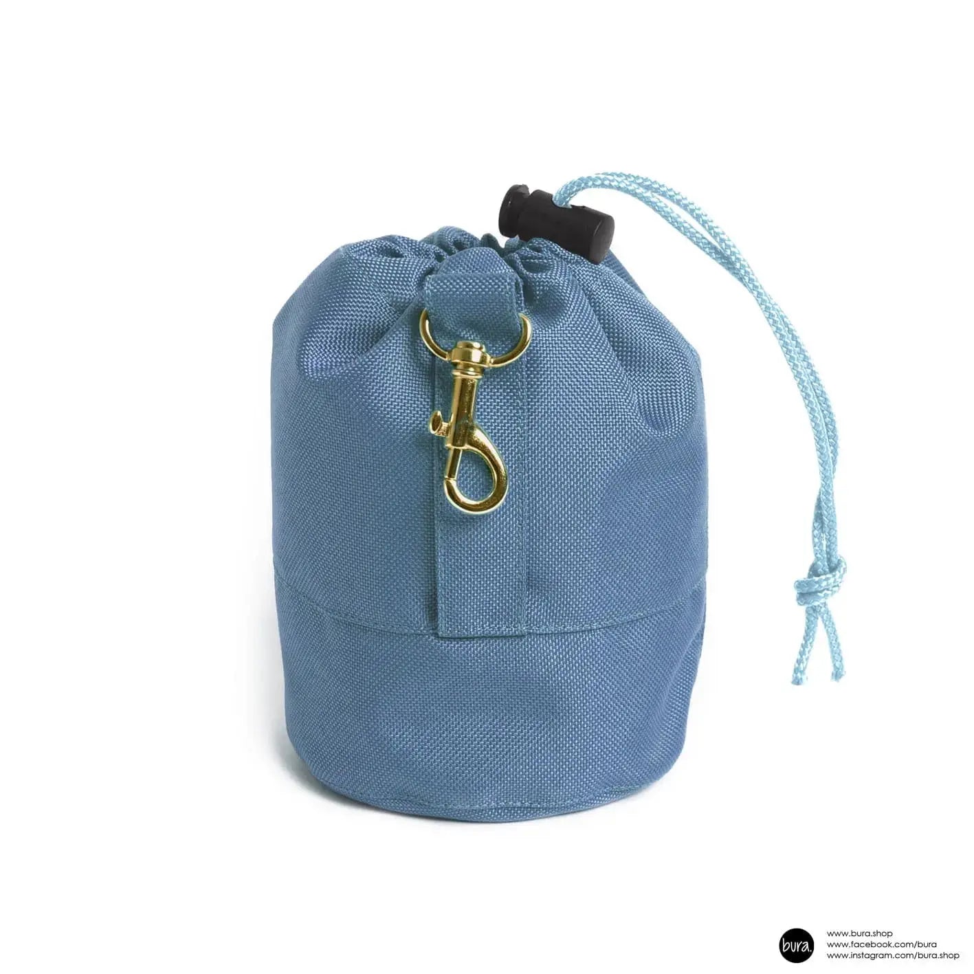 Saszetka na smaczki denim DOG / blue jeans BURA
