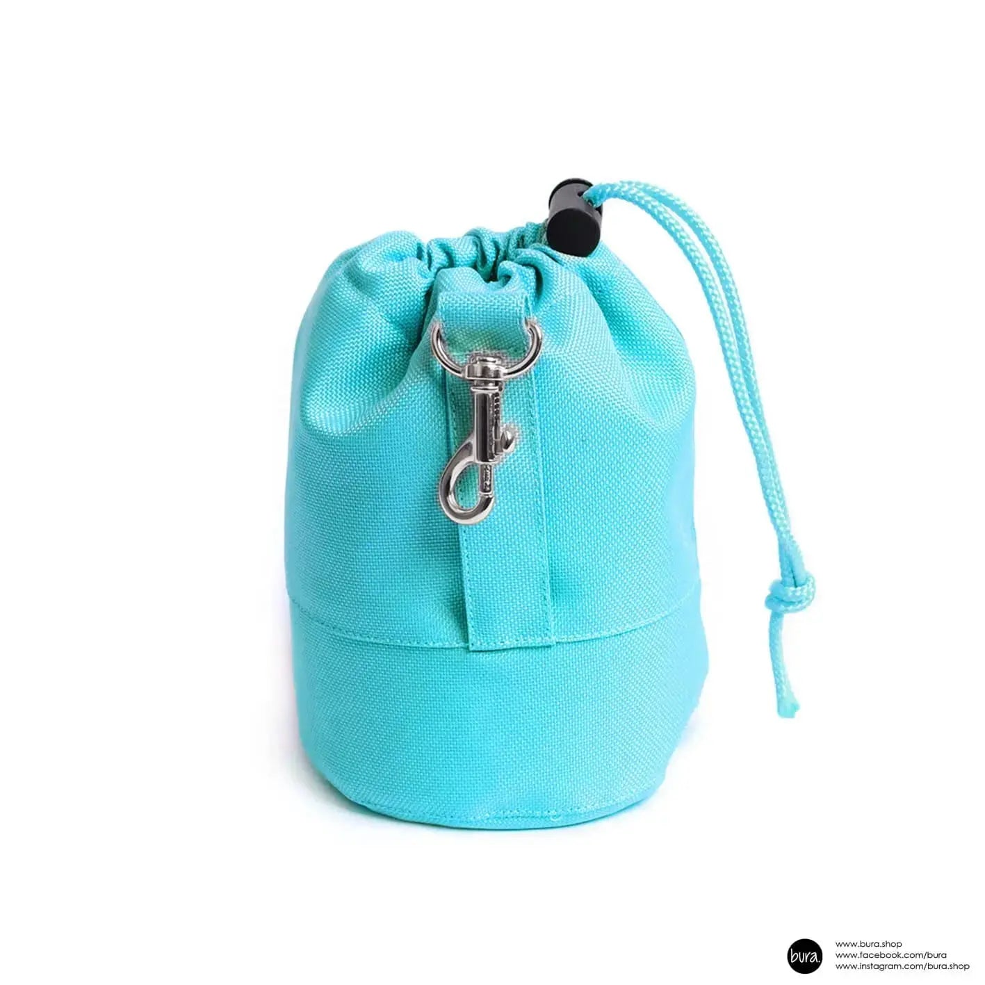 Saszetka na smaczki  I'm buldog... da ba dee da ba daa / błękit BURA