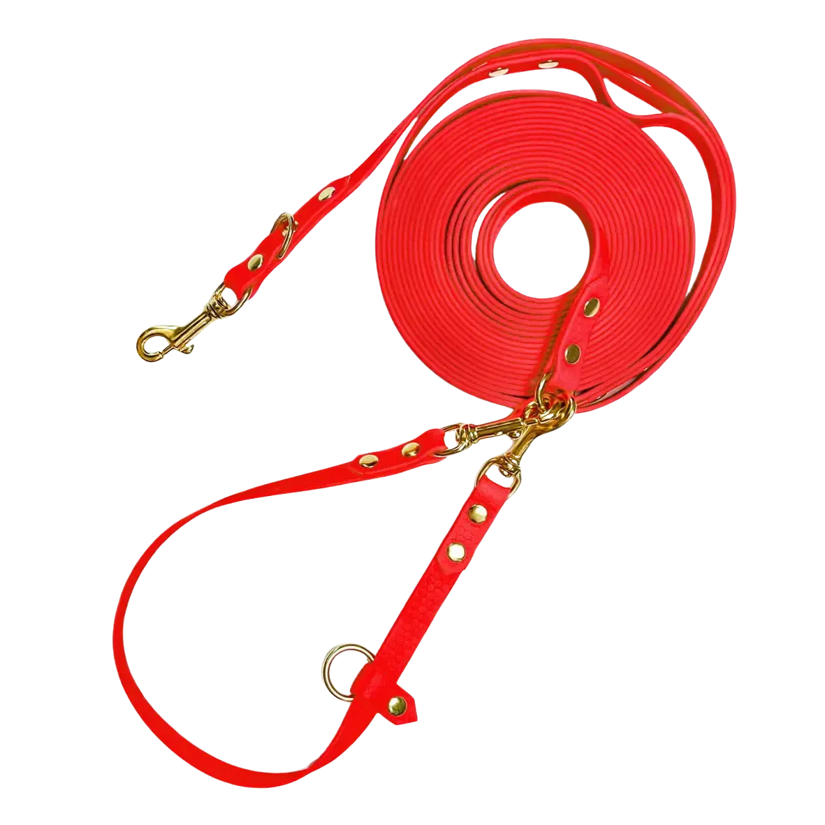 Linka treningowa dla psa z taśmy HEXA, czerwony BURA