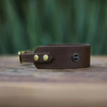 Załaduj obraz do przeglądarki galerii, Obroża dla Charta na sprzączkę, dark chocolate... HAU good! / ciemny brąz BURA

