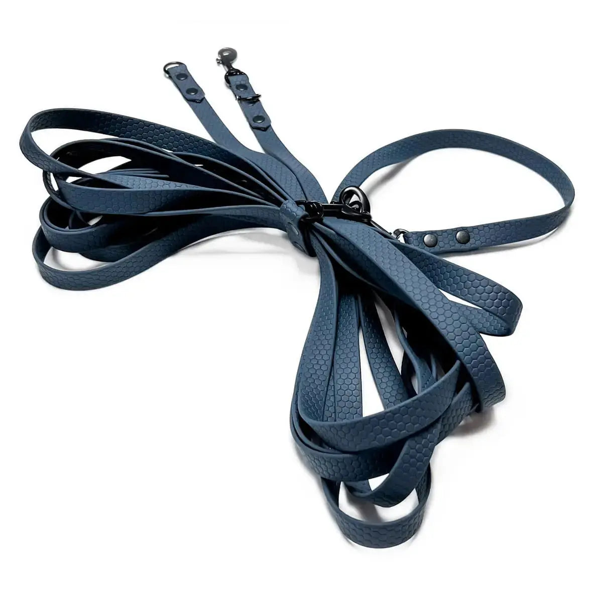 Linka treningowa dla psa z taśmy HEXA, granat BURA