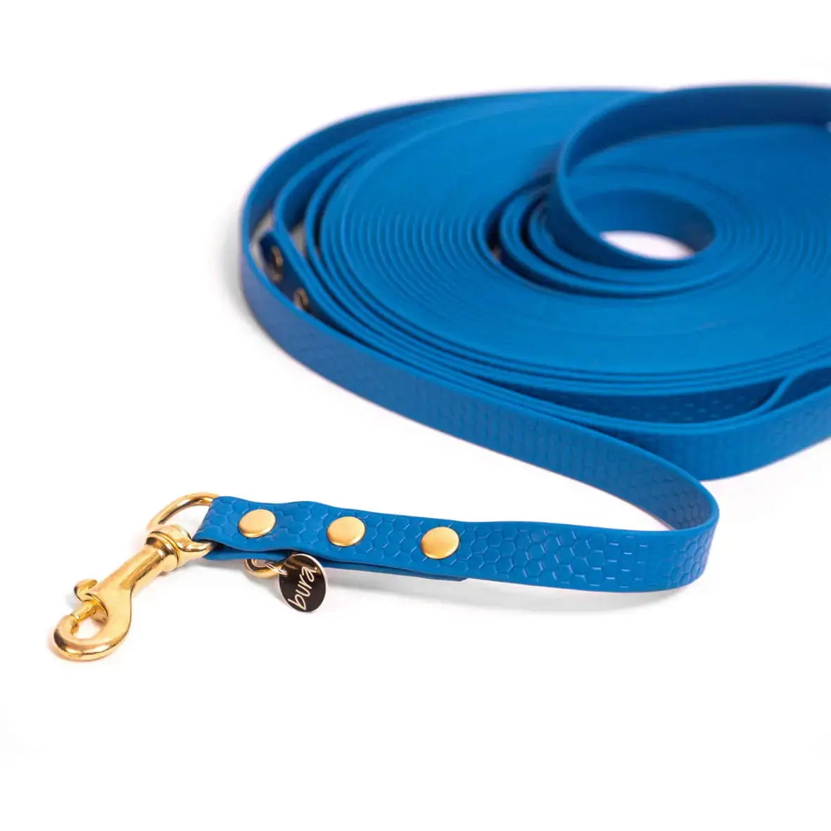 Linka treningowa dla psa z taśmy HEXA, niebieski BURA