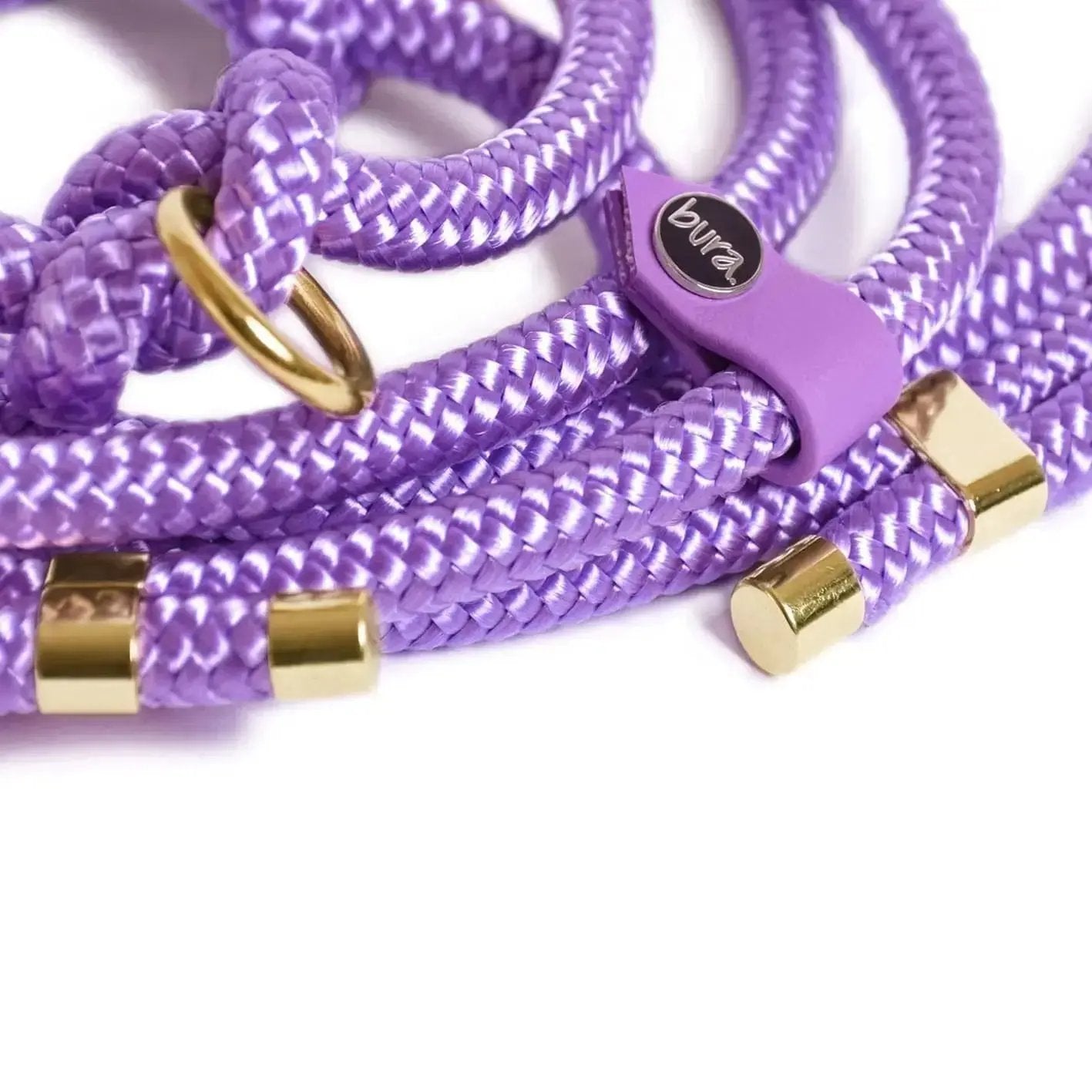 Smycz przepinana linowa dla psa, jasny fioletowy / FURRY tale BURA