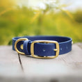 Załaduj obraz do przeglądarki galerii, Obroża na sprzączkę dla psa, granat / Royal dog BURA
