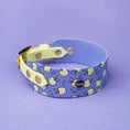 Załaduj obraz do przeglądarki galerii, Obroża dla Charta na sprzączkę, Jabłuszka / niebiesko-lawendowy BURA
