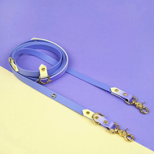 Smycz przepinana multifunkcyjna z Biothane dla psa, Lavender Haze BURA