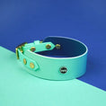 Załaduj obraz do przeglądarki galerii, Obroża dla Charta na sprzączkę, Blue Lagoon BURA
