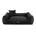 Załaduj obraz do przeglądarki galerii, Legowisko dla psa i kota ortopedyczne czarne - PRATO BLACK DENZOO
