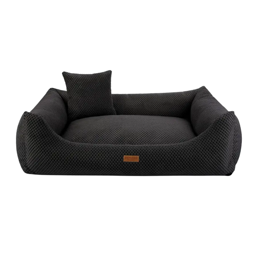 Legowisko dla psa i kota ortopedyczne czarne - PRATO BLACK DENZOO