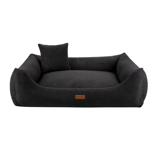 Legowisko dla psa i kota ortopedyczne czarne - PRATO BLACK DENZOO