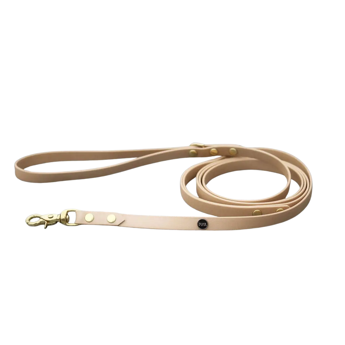 Smycz miejska z Biothane dla psa, beżowy / Psinut butter BURA