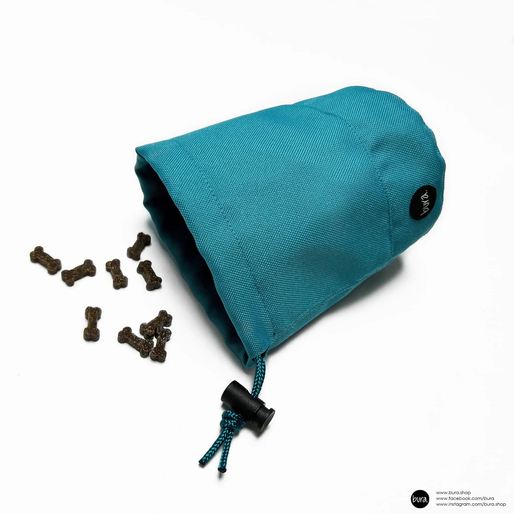 Saszetka na smaczki wilk MORSKI / turkus BURA