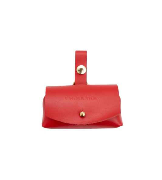 Etui na woreczki "Classy" w kolorze czerwonym