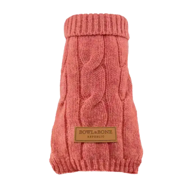 Sweterek dla psa ASPEN różowy Bowl & Bone