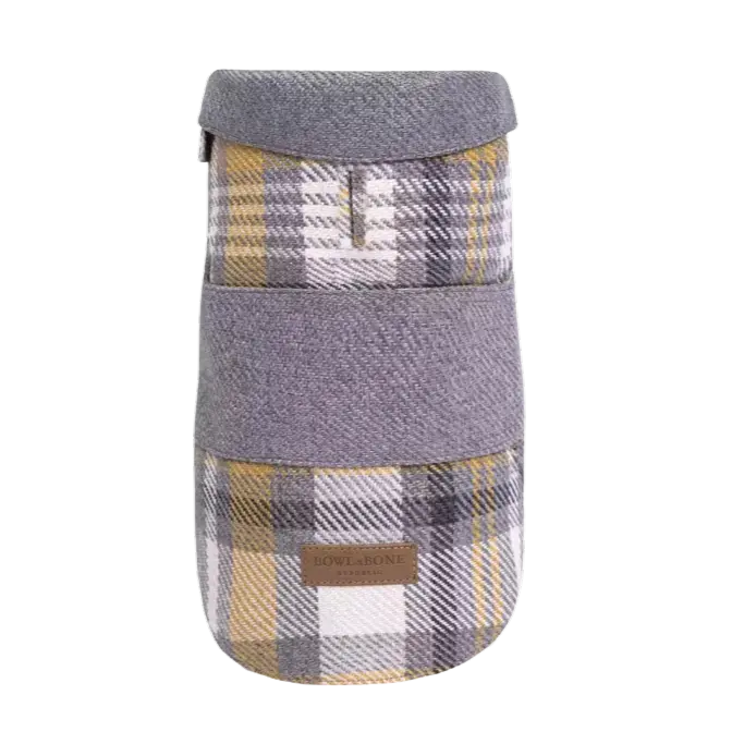 Płaszczyk dla psa LEAF szary Bowl & Bone