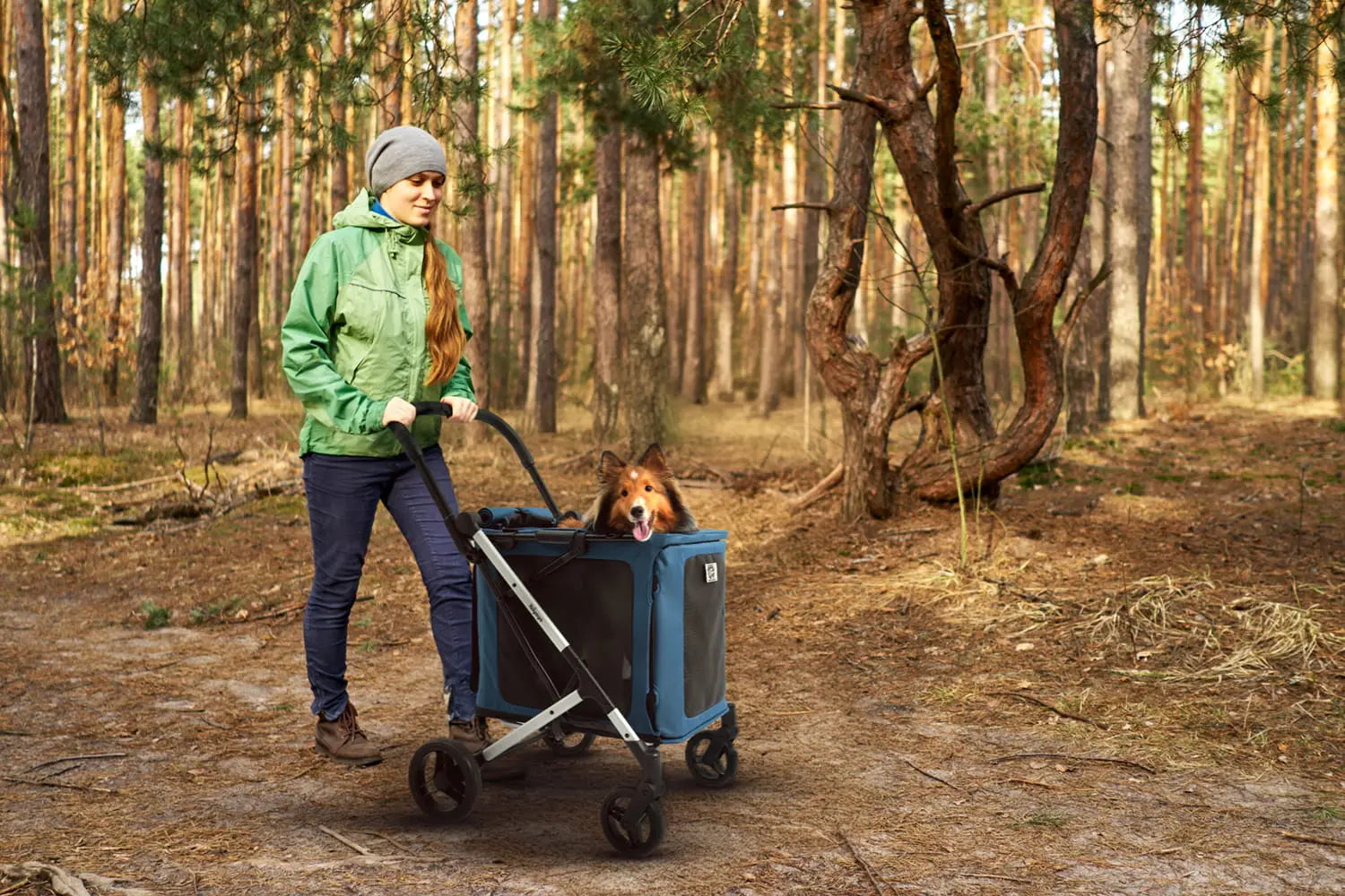 Ibiyaya Wózek BigBuddy - Crystal Teal Ibiyaya