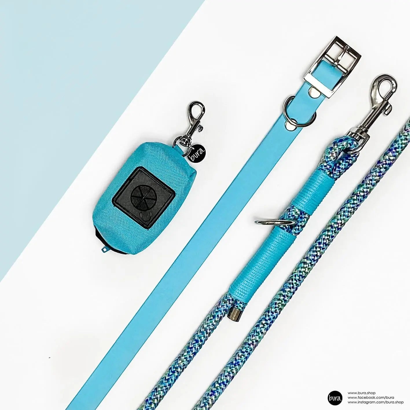 Etui na woreczki, błękit / I'm buldog... da ba dee da ba daa BURA