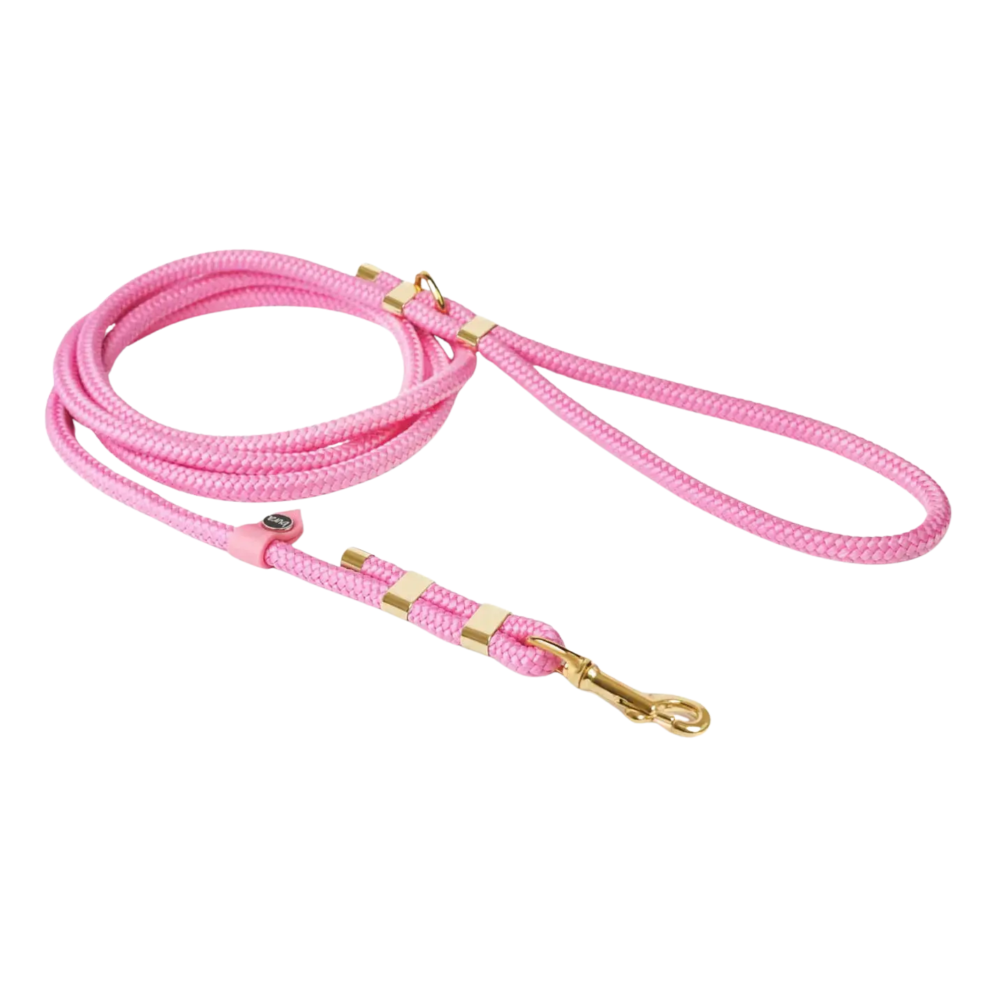 Smycz miejska linowa dla psa, pastelowy róż / PUPPY pink BURA