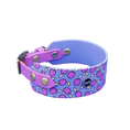 Załaduj obraz do przeglądarki galerii, Obroża dla Charta na sprzączkę, Śliweczki / niebiesko-lawendowy BURA
