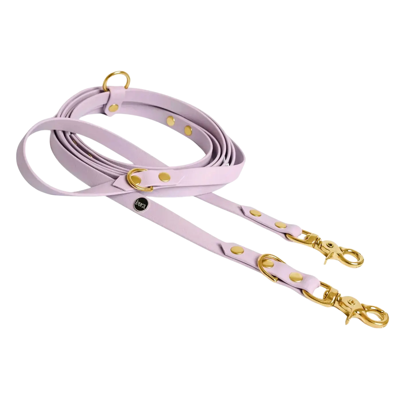 Smycz przepinana multifunkcyjna z Biothane dla psa, lilia / time to be Unidog! BURA