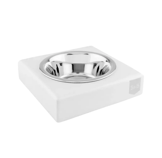 Miska dla psa SOLO biała Bowl & Bone