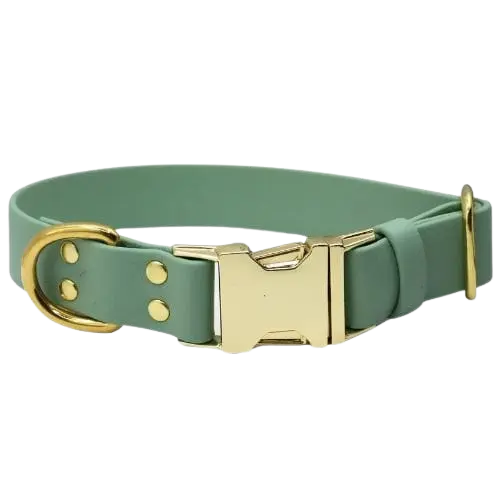 Obroża na klamrę BioThane Sage Green Co Collar