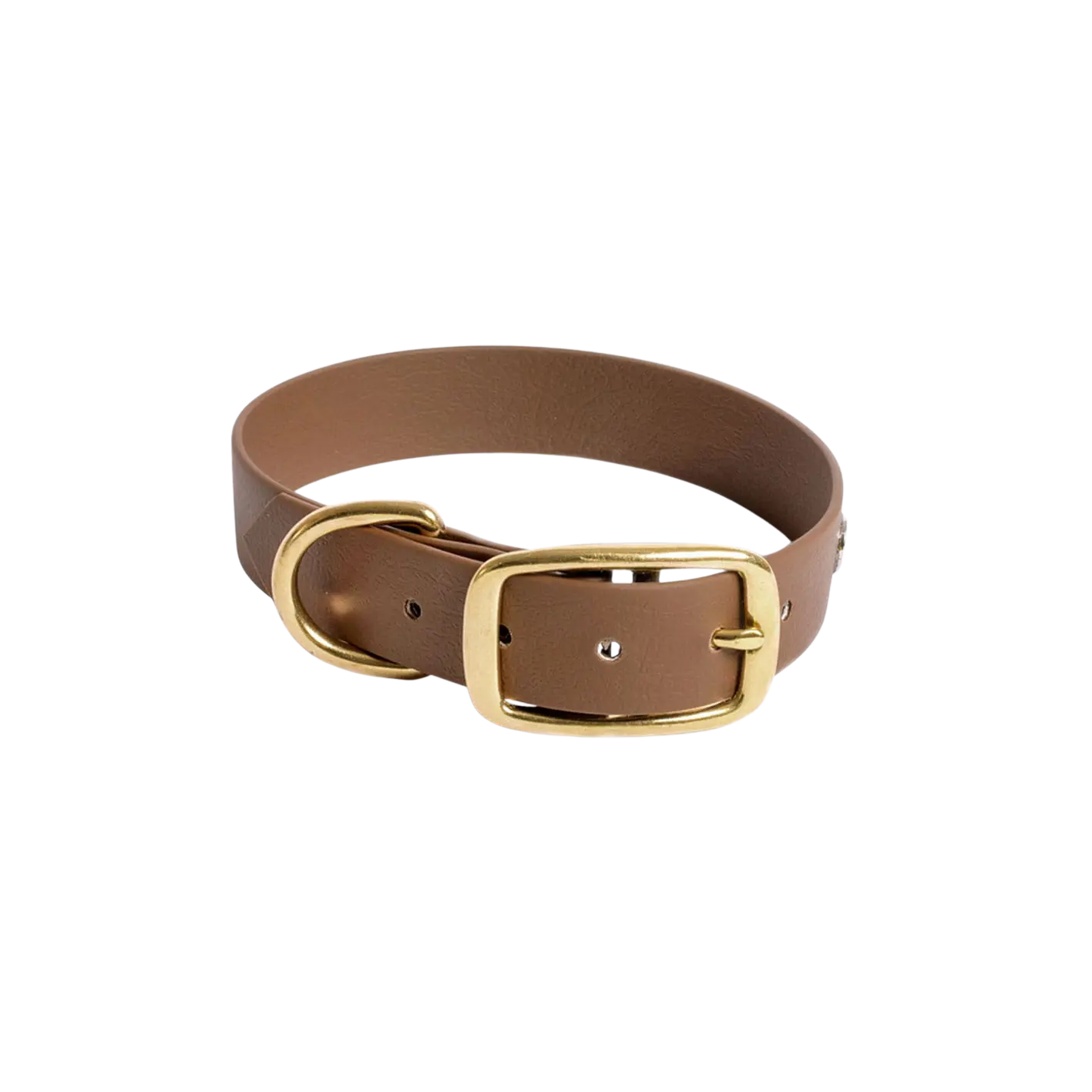 Obroża na sprzączkę dla psa, brąz / Trufla, chocolate... HAU good! BURA