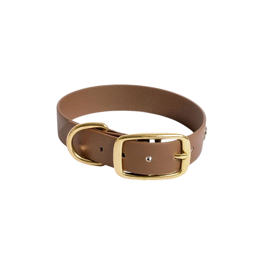 Obroża na sprzączkę dla psa, brąz / Trufla, chocolate... HAU good! BURA