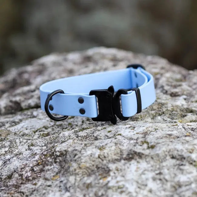 Obroża na klamrę BioThane Ice Blue Co Collar