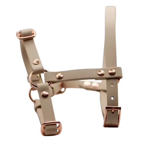 Szelki z regulacją BioThane Almond Beige Co Collar