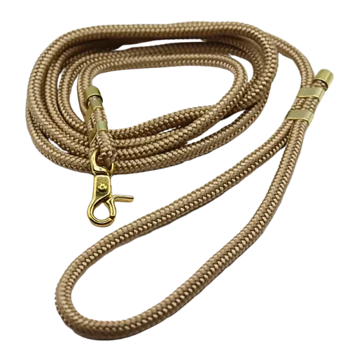 Smycz miejska linowa Almond Beige Co collar